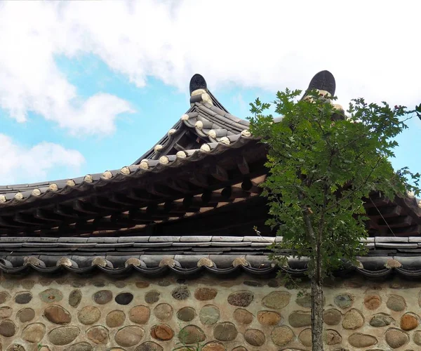 Hanok Chongju Coréia Casa Tradicional Coreana — Fotografia de Stock