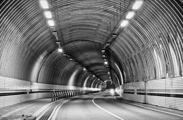 Korea Cheongju City Tunnel Black White Photo — Stock Photo, Image