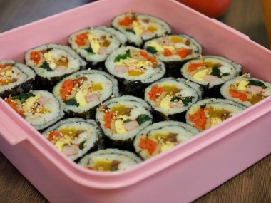Kore gıda sebze kimbap