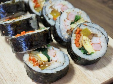 Kore gıda sebze kimbap