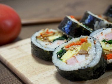 Kore gıda sebze kimbap