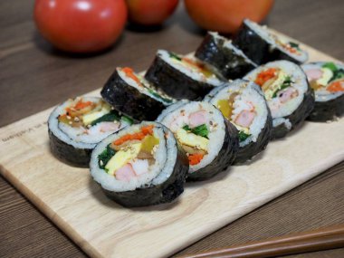 Kore gıda sebze kimbap