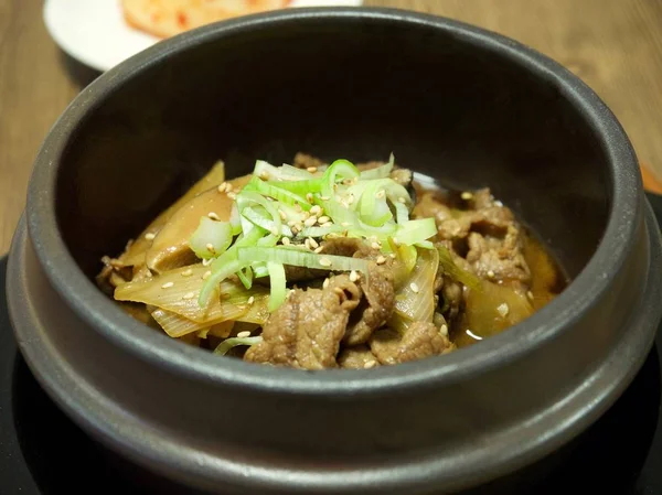 Asian Food Seasoned Beef Bulgogi — Stock Photo, Image