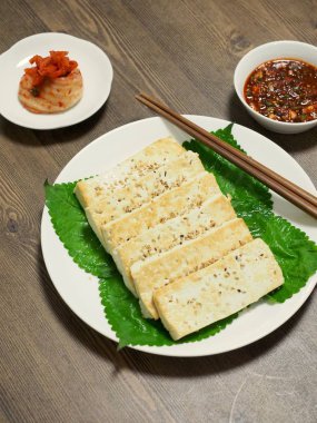 Asya gıda tofu daldırma, kızarmış Tofu