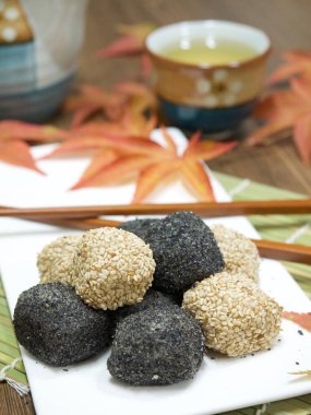  Asya gıda susam yapışkan pirinç keki