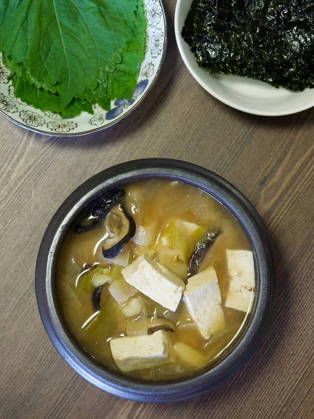 Comida Asiática Pasta Soja Estofado Sopa Miso —  Fotos de Stock