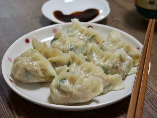 Asiatiska Dumplings Dim Sum Meatdumplings — Stockfoto