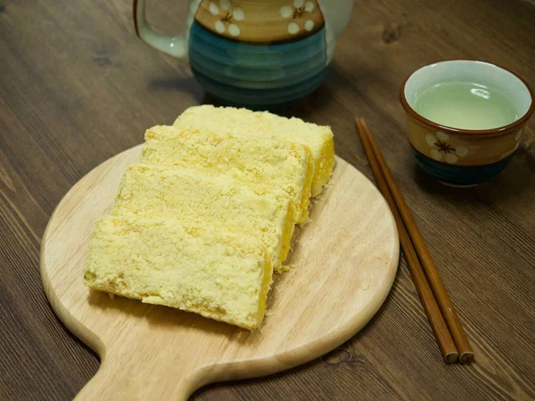 Comida Coreana Pastel Arroz Con Calabaza — Foto de Stock