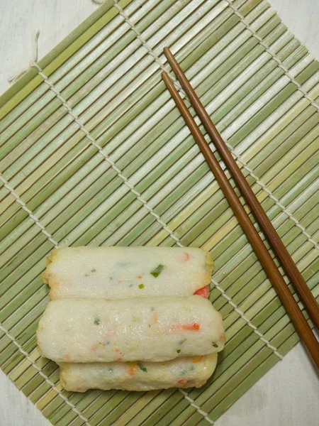 Asian food fish cake, fish paste, eomuk
