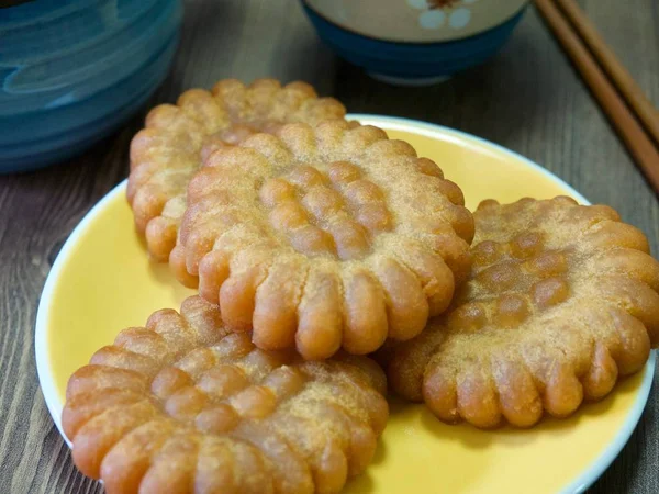 Koreaanse Traditionele Zoetigheden Yakgwa Honey Cookie — Stockfoto