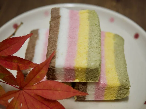 Korean food rainbow rice cake