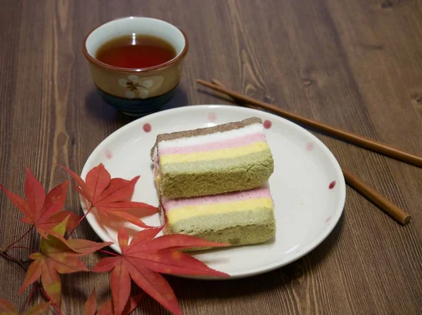 Comida Coreana Pastel Arroz Arco Iris — Foto de Stock