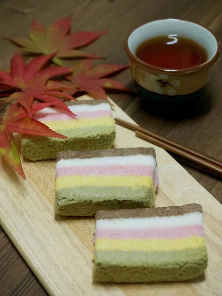 Comida Coreana Pastel Arroz Arco Iris — Foto de Stock