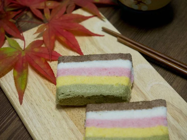 Korean food rainbow rice cake