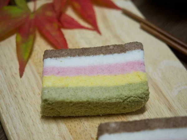 Cibo Coreano Torta Riso Arcobaleno — Foto Stock