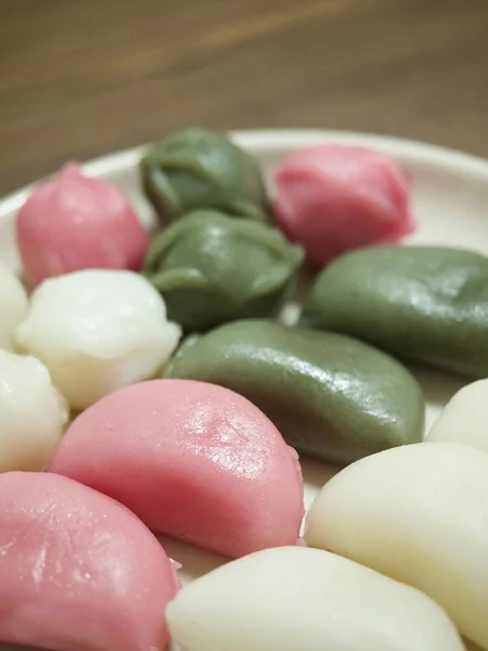 Comida Coreana Songpyeon Pastel Arroz Lleno Miel — Foto de Stock