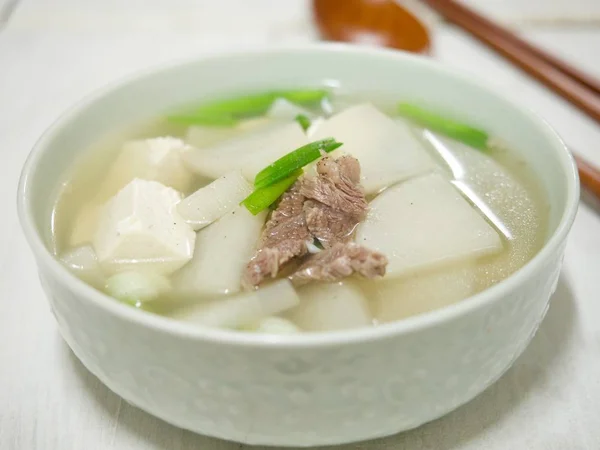 Korean food Beef radish soup