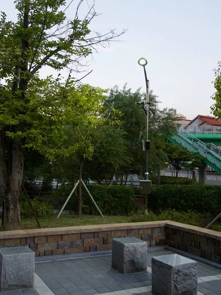 South Korea Street Lamp Dusk — Stock Photo, Image