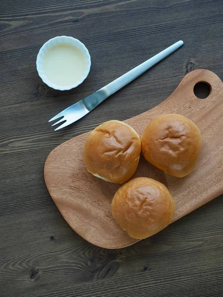 Pão Manhã Confeitaria Tiros Estúdio — Fotografia de Stock