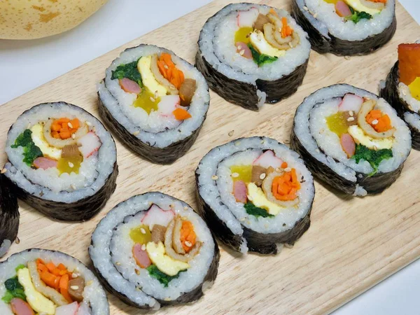 Korean Food Tuna Kimbap — Stok Foto