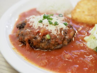 Alman hamburger biftek, gıda