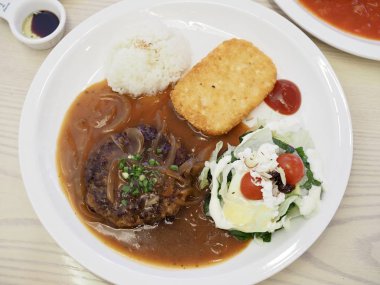 Alman hamburger biftek, gıda