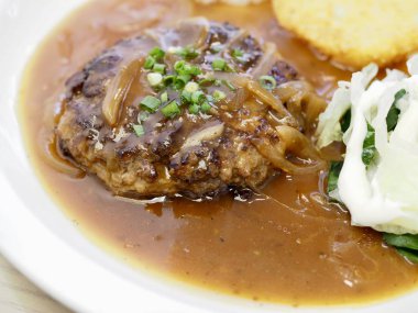 Alman hamburger biftek, gıda