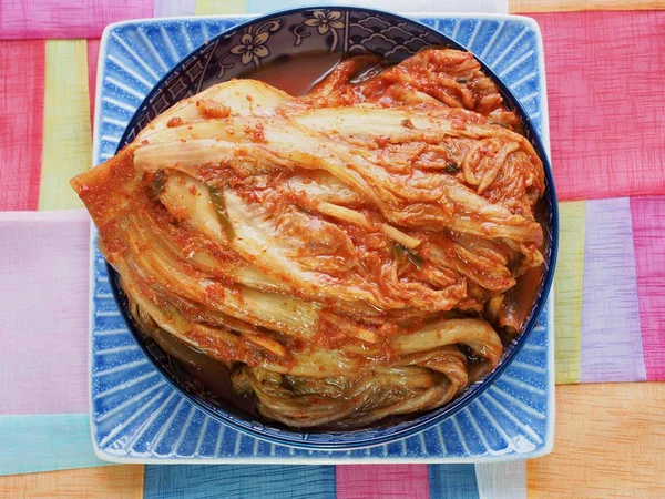 Makanan Korea Kimchi Muk Eun Kimchi — Stok Foto