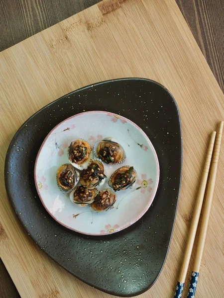 Korean Food Cockle Soy Sauce Seasoning — Stock Photo, Image