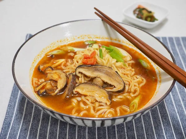 Asiático Comida Ramen Instant Ramen — Fotografia de Stock