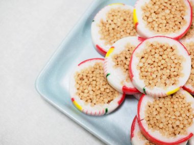 Kore geleneksel şeker, pirinç çerez 