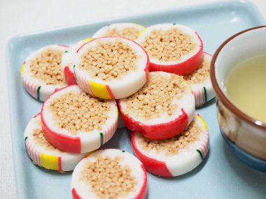 Kore geleneksel şeker, pirinç çerez 