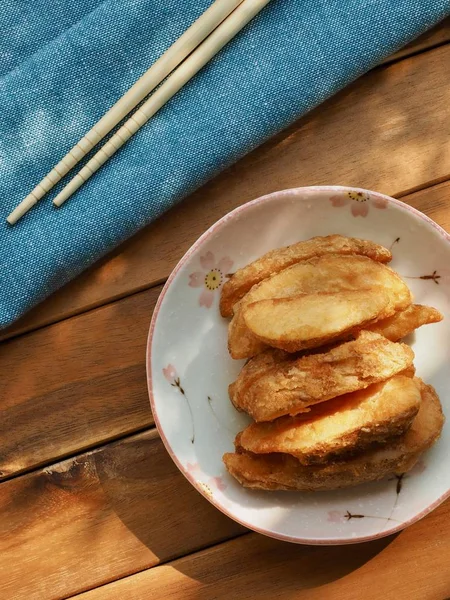 Stekt Potatis Pommes Frites — Stockfoto