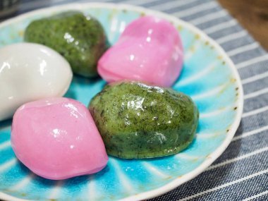 Kore yemeği Songpyeon, yarı moon şeklinde pirinç keki, Rüzgar tteok