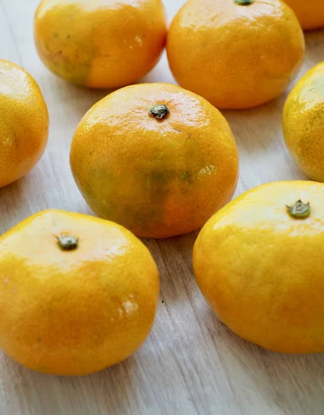 Frutta Fresca Coreana Jeju Agrumi Mandarino Mandarino — Foto Stock