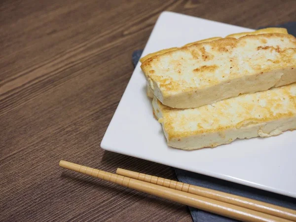 Comida Asiática Tofu Dipping Tofu Parrilla — Foto de Stock