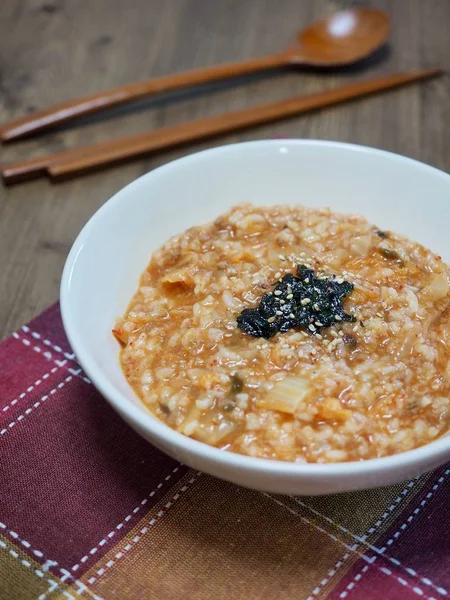 Koreaans Voedsel Kimchi Pap — Stockfoto