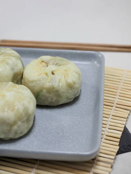 Bolinhos Comida Asiática Dim Sum Meatdumplings — Fotografia de Stock