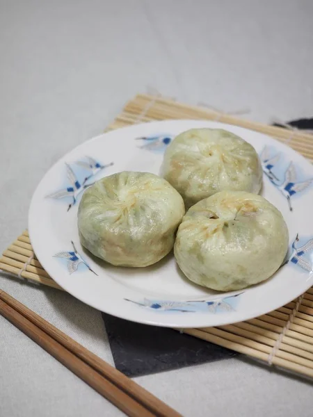 Makanan Asia Pangsit Dim Sum Pangsit Daging — Stok Foto