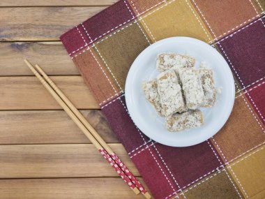 Kore geleneksel yemeği Injeolmi, pirinç keki