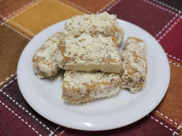 Koreanisches Traditionelles Essen Injeolmi Reiskuchen — Stockfoto