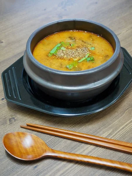 Sup Korea Makanan Loach Chueo Tang — Stok Foto