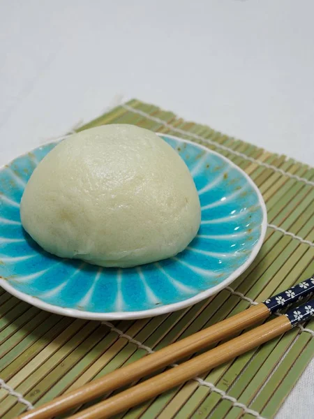 Asian Food Steamed Bun Steamed Bun Red Bean Pastefilling — Stock Photo, Image
