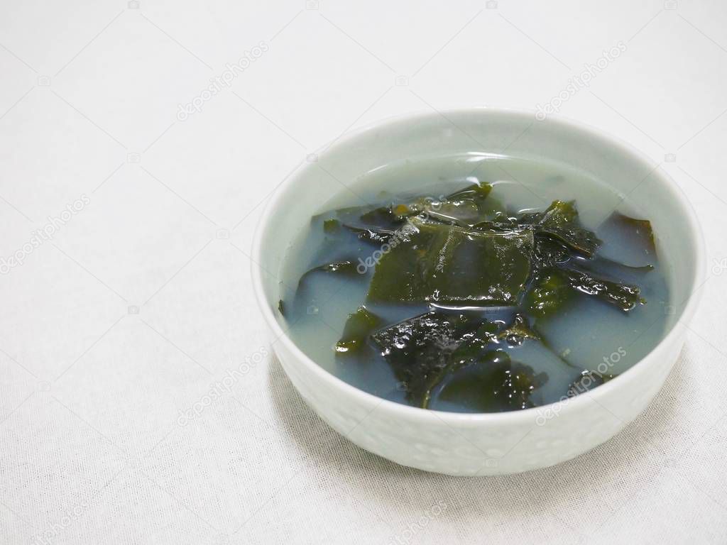 Korean food Seaweed soup