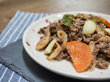 Asya gıda görmüş sığır eti bulgogi