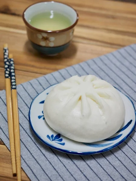 亚洲食品蒸包子 — 图库照片