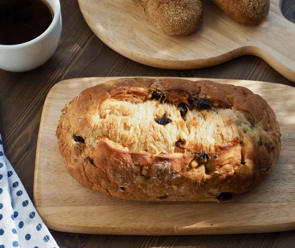 Hvedebrød Bagt Ovnen Kaffe - Stock-foto