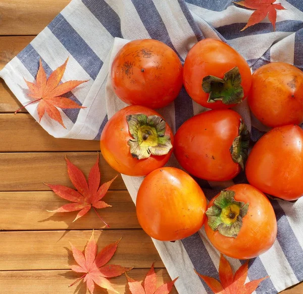 Fruits Korea Ripe Persimmon — Stock Photo, Image