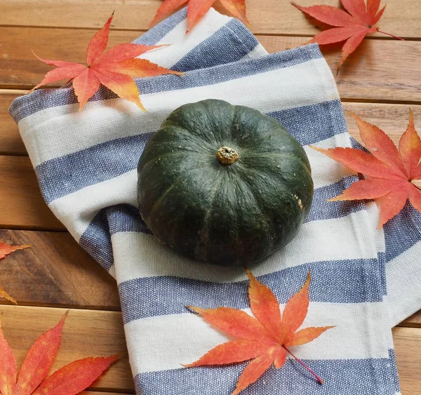 Korean Sweet Pumpkin Maple Leaf — Stock Photo, Image