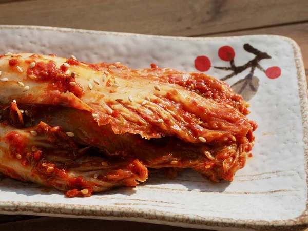 Comida Coreana Kimchi Ostra —  Fotos de Stock